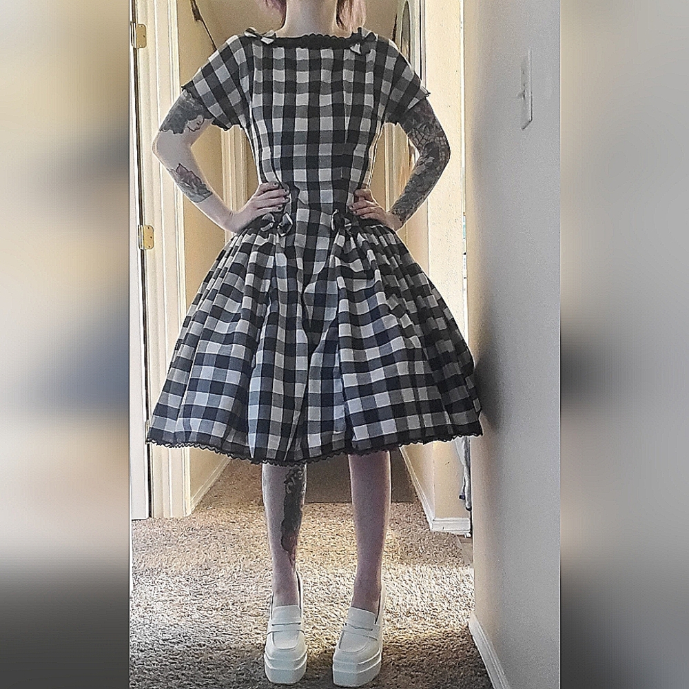 Vintage Gingham gown